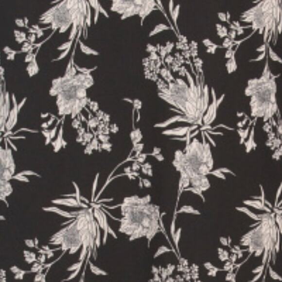 Tahari Women's Nightgown Floral Print Black & Cream Size 1X - Picture 5 of 5